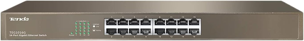 16-Port Gigabit Ethernet Switch Metal Fanless Unmanaged Pack of 2 J2280