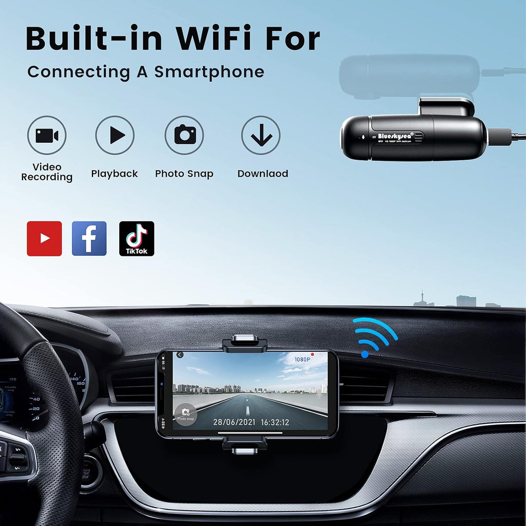 2 Pc Full HD 1080p Dash Cam with Super Capacitor V803367
