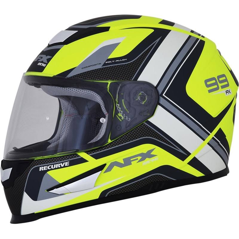 Pearl White/Red Recurve Helmet A8039