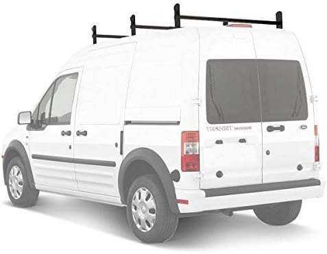 Matte White Steel 3 Bar Van Roof Ladder Rack System O6907