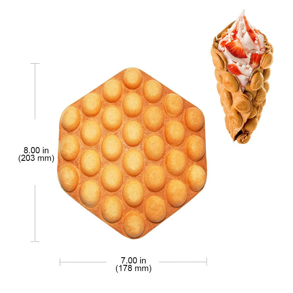 Rotated Bubble Waffle Maker with Manual Thermostat A192