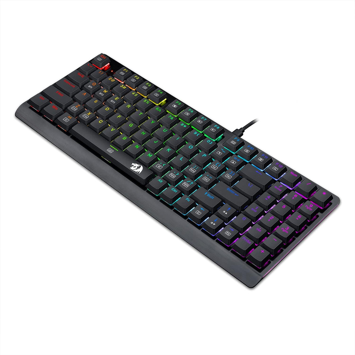 Wireless Bluetooth Mechanical Gaming Keyboard with RGB Backlit Blue Switches D17395