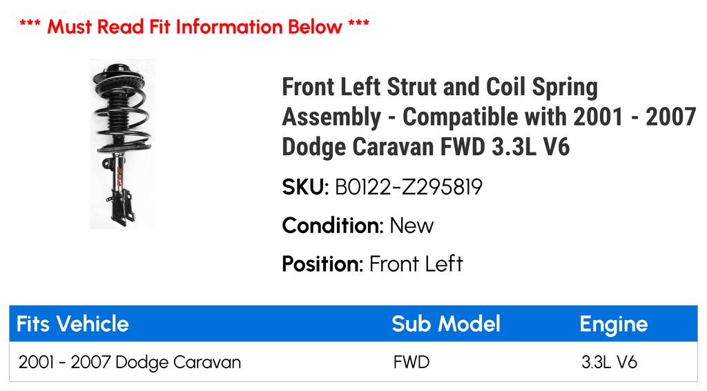 Front Left Strut and Coil Spring Assembly B387