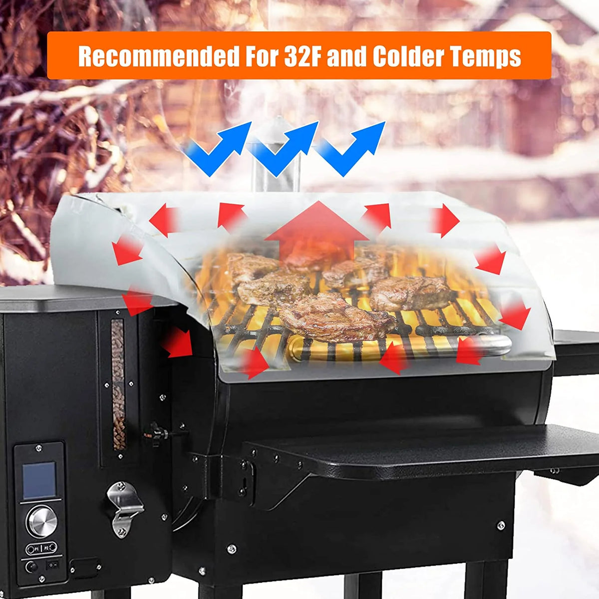 Patio Grill Cover for Wood Pellet Grills H42601