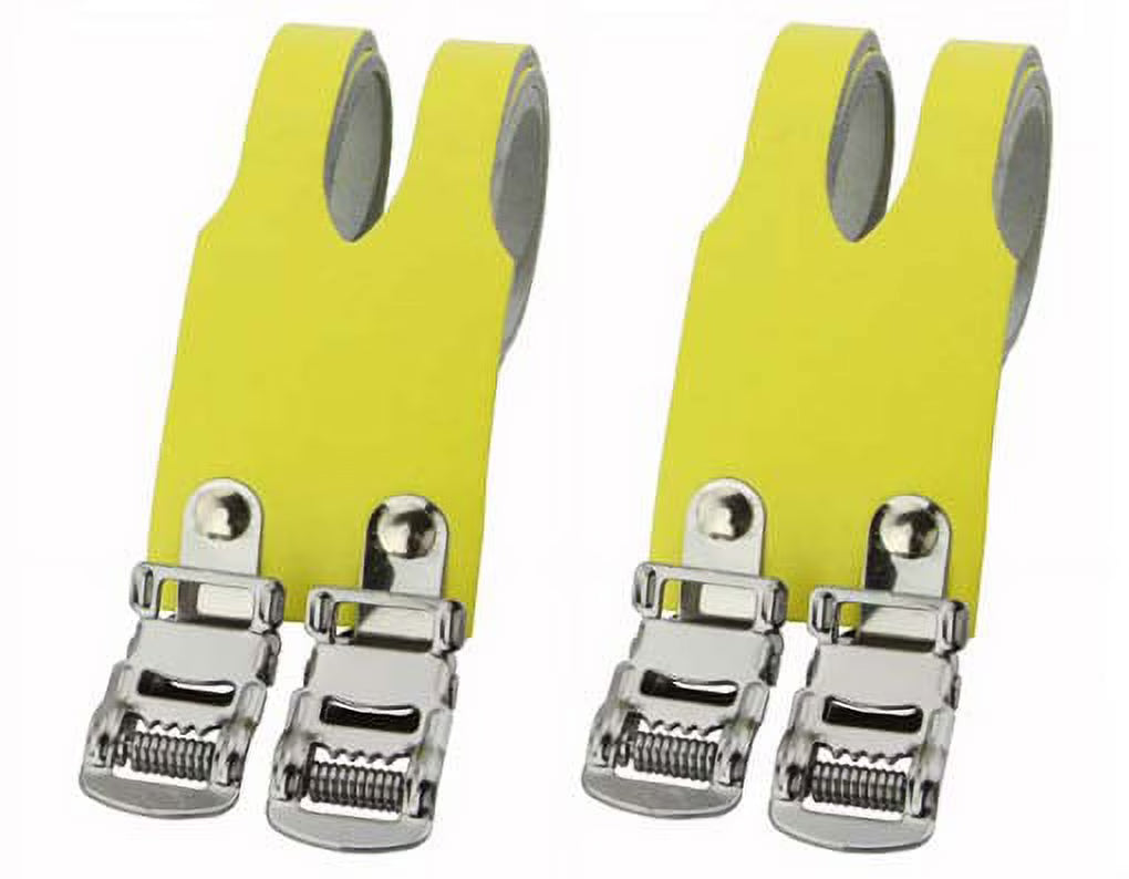 Yellow Double Toe Straps Bike Pedal Strap D778