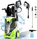 Green 1500W Electric Pressure Washer with 5 Nozzles Y988