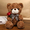 Dark Brown Roses Teddy Bear Plush Toy S6644