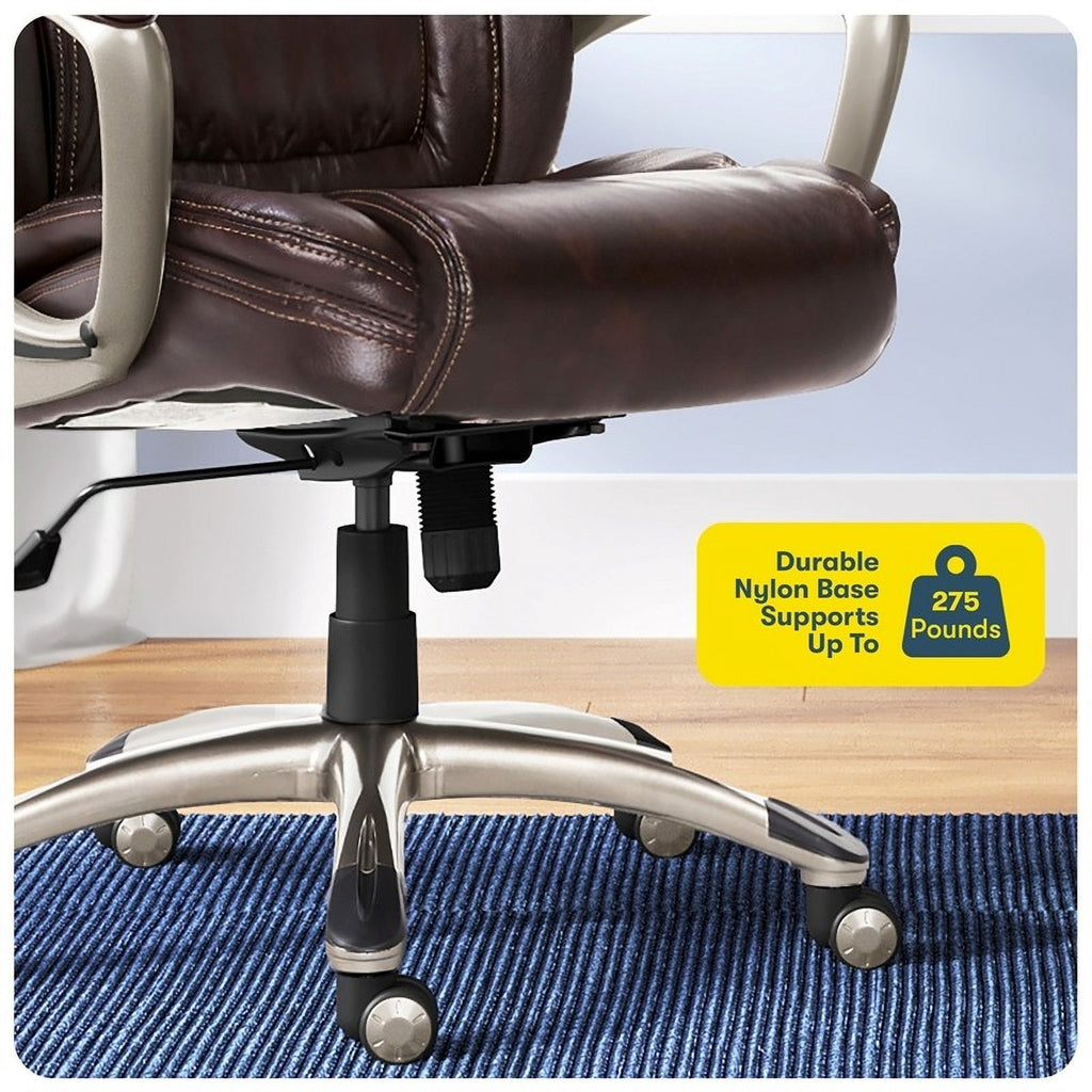 Brown Faux Leather Executive Office Chair Z404