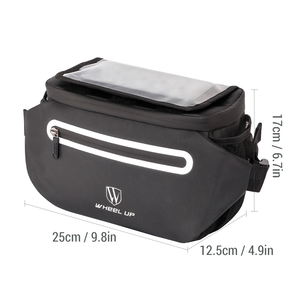 Bike Handlebar Bag with Foldable Touchscreen Phone Holder F21264