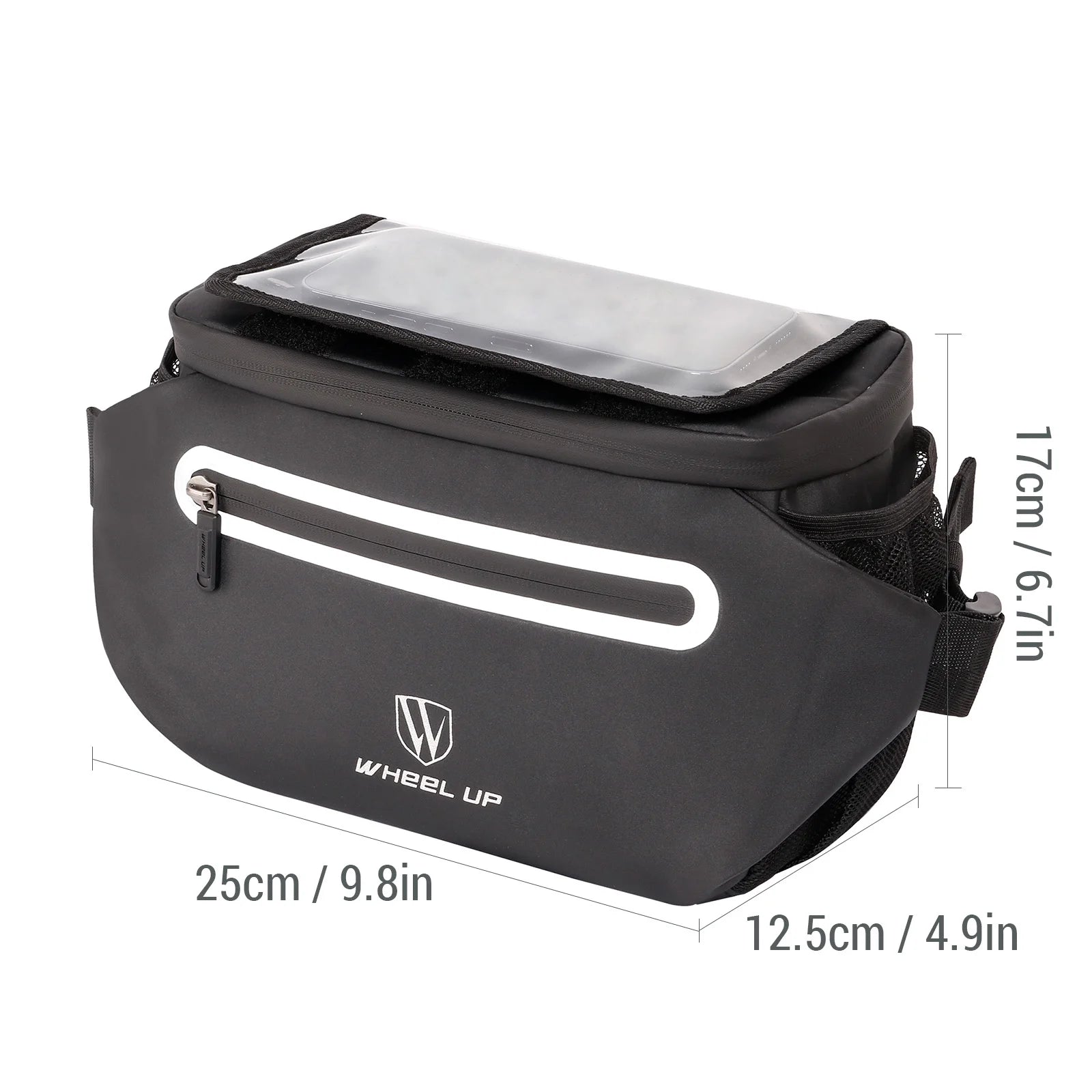 Bike Handlebar Bag with Foldable Touchscreen Phone Holder F21264