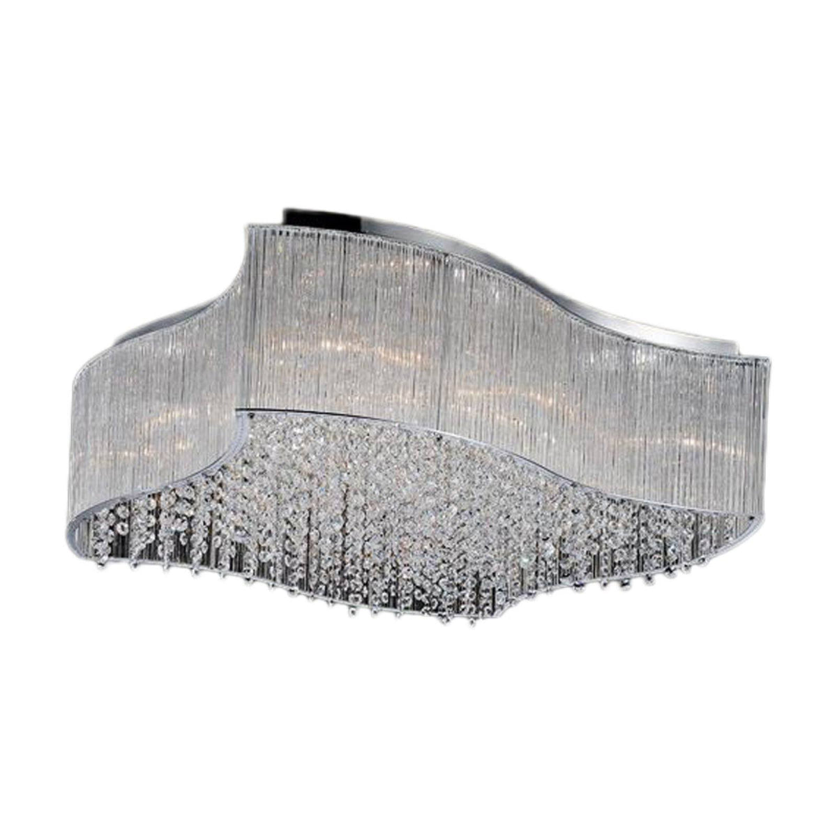 Chrome 12 Light Flush Mount Z409