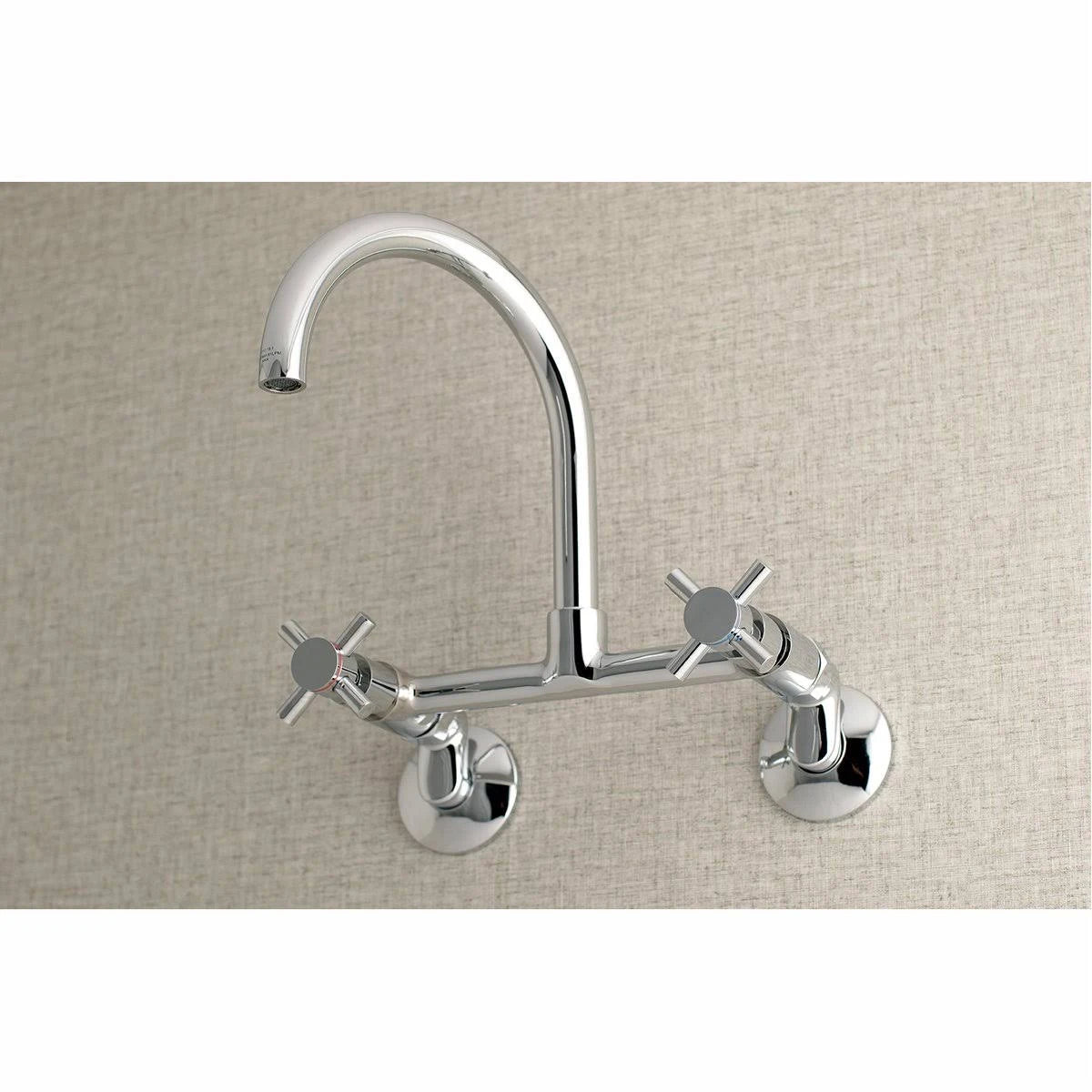 Brushed Nickel Adjustable Center Wall Mount Kitchen Faucet M79898