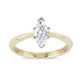 18K Yellow Gold Diamond Solitaire Ring Size 10.5 M5923