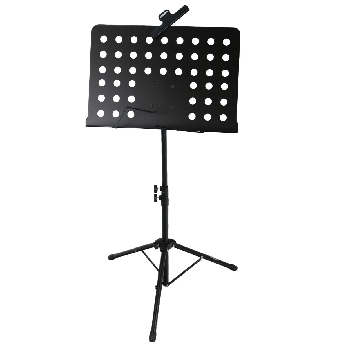 Metal Music Stand with Carry Bag, Sheet Clip and Clip On Light L83491