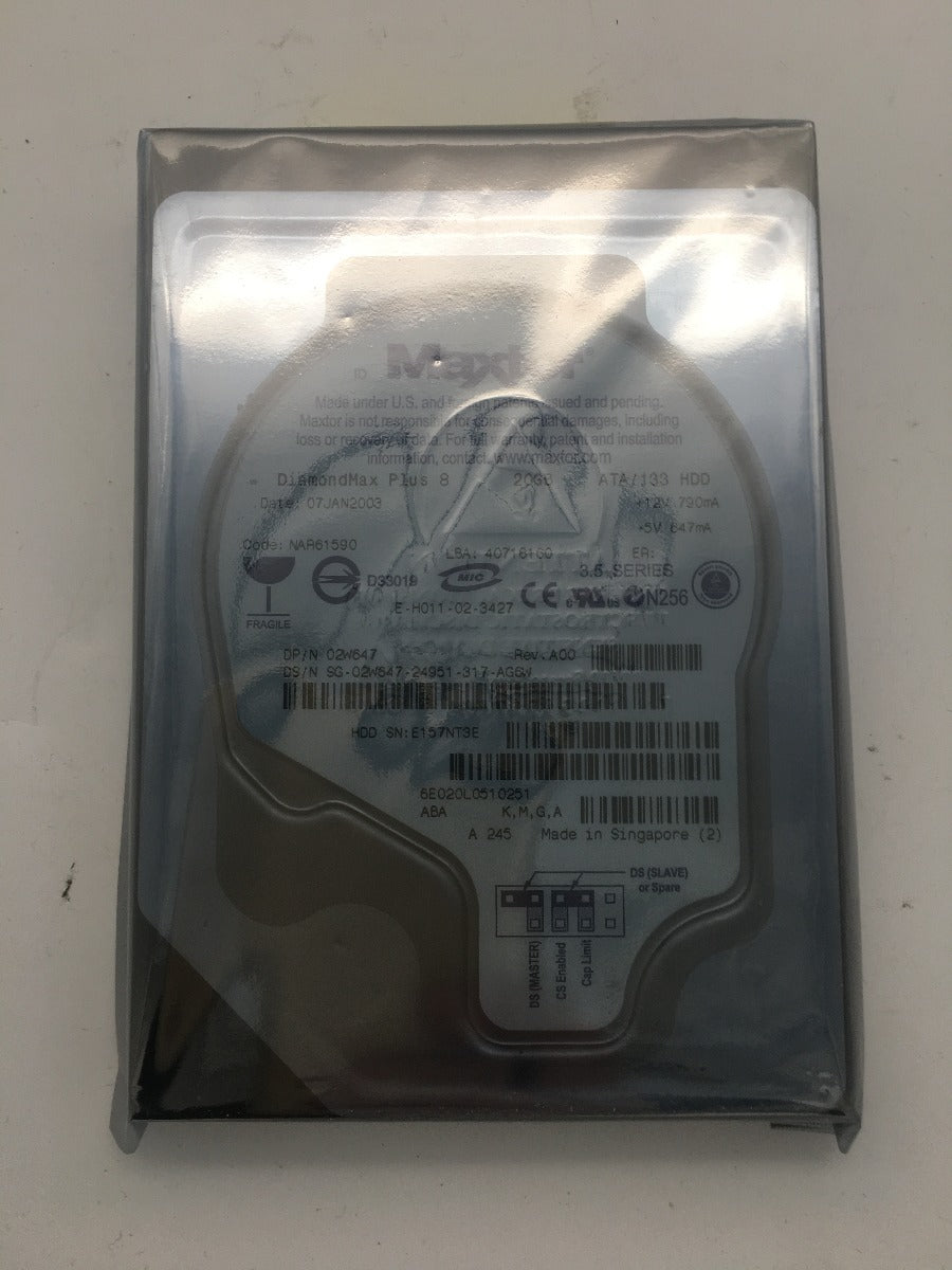 20GB DiamondMax Plus 8 Hard Drive N800