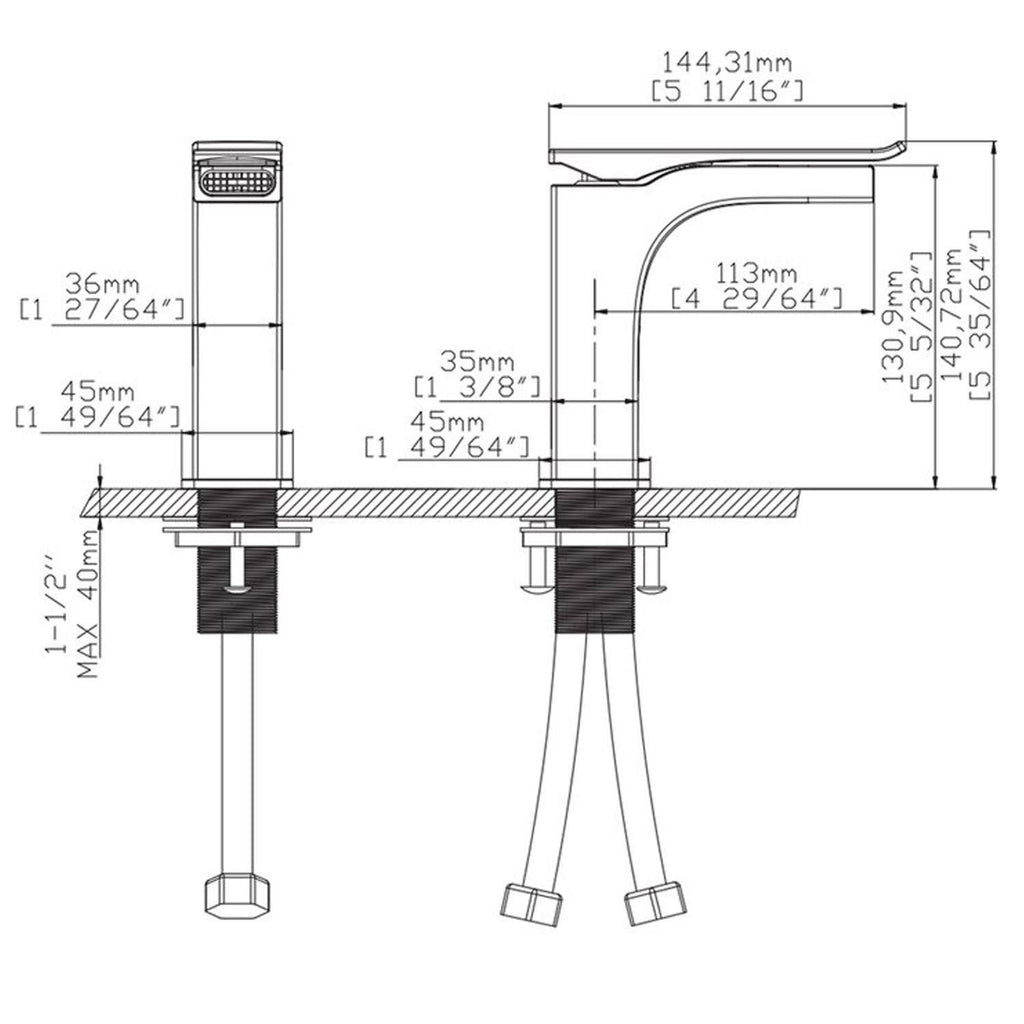 Satin Brass Single-Handle Bathroom Faucet N702