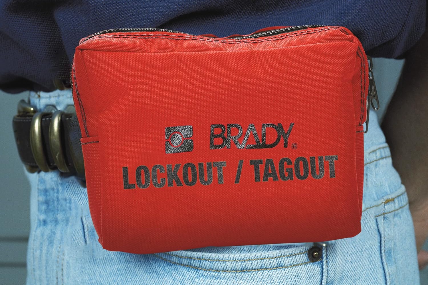 Red Breaker Lockout Pouch Kit with 2 Safety Padlocks B26897