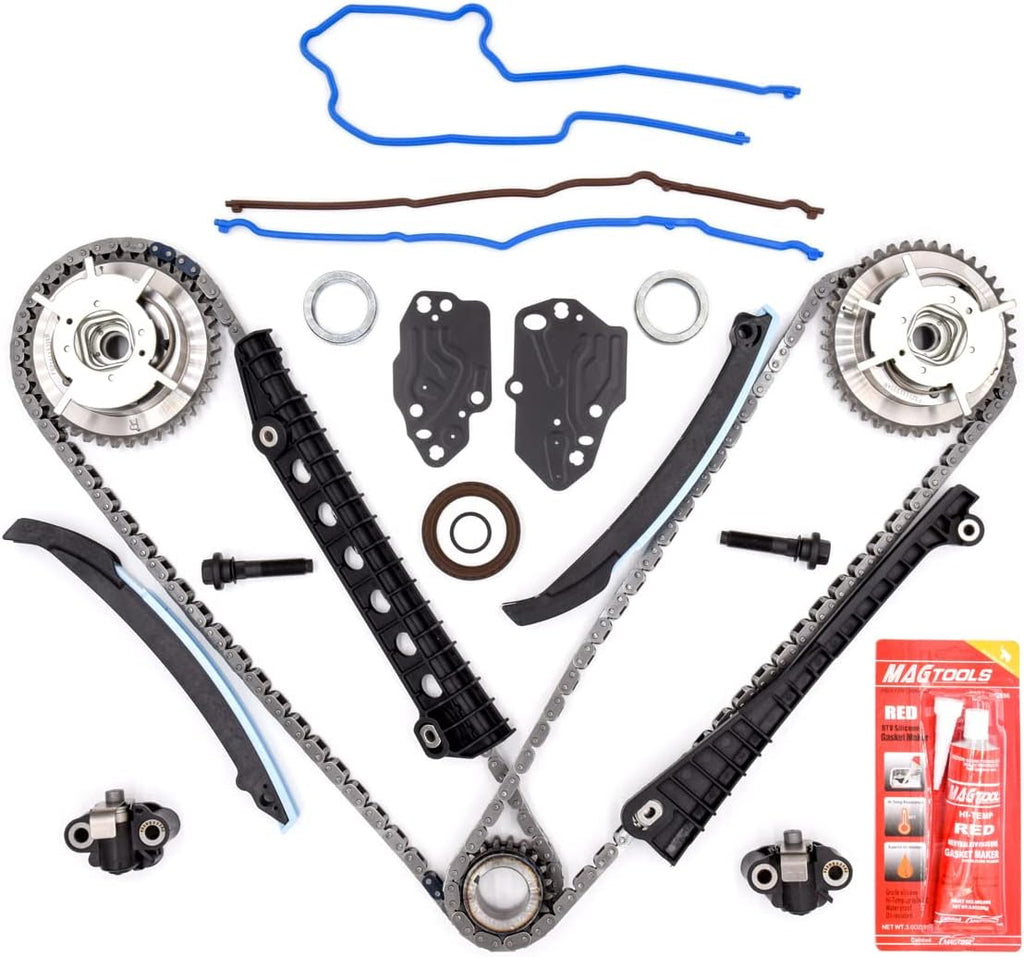 Timing Chain Kit 5.4L Triton 3V Engine Camshaft Timing Cam Phaser Pack of 2 K24198