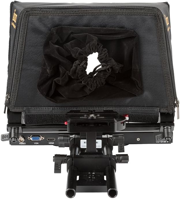 12-inch Portable Teleprompter Kit with Adjustable Glass Frame - Black P56036