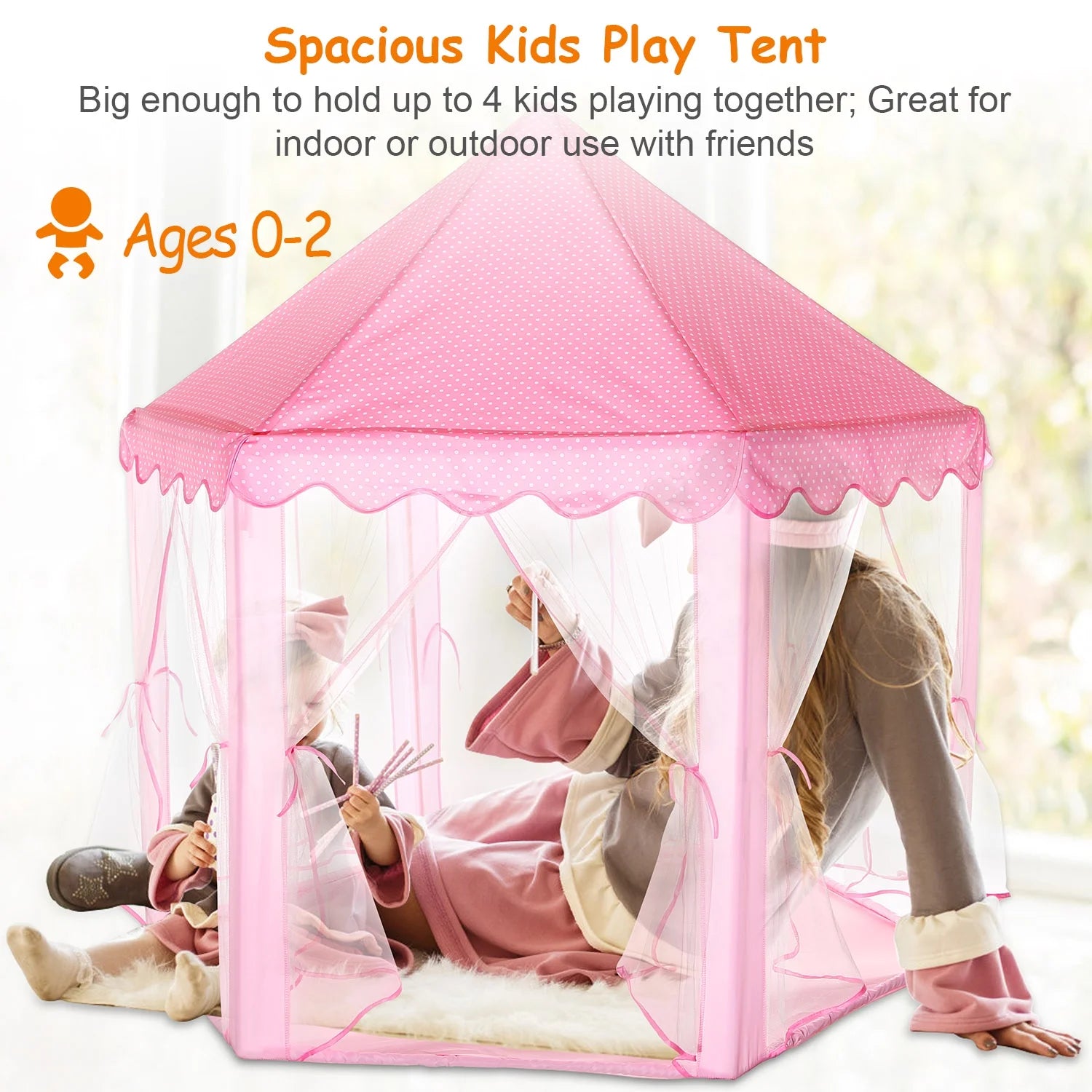 Princess Castle Tent Playhouse with Carry Case P5723