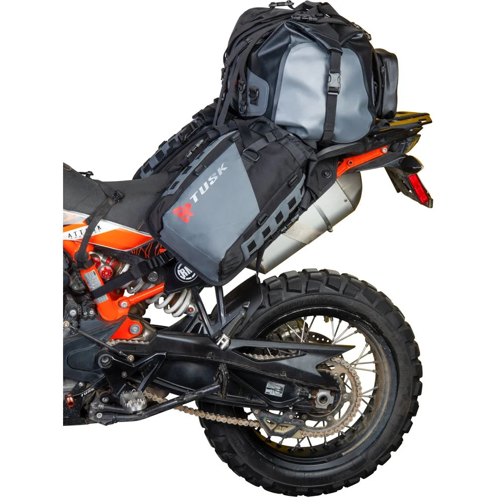 Rackless Luggage System with Medium Dry Duffel Tail Bag Heat Shield L39142