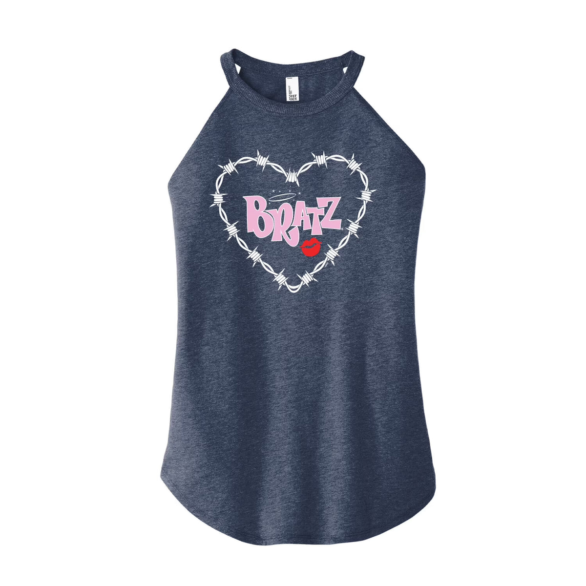 Juniors High Neck Tank Top K9960