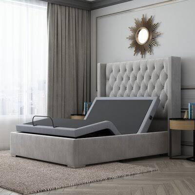 15'' Massaging Zero Gravity Adjustable Bed with Wireless Remote White Noise Full K256856