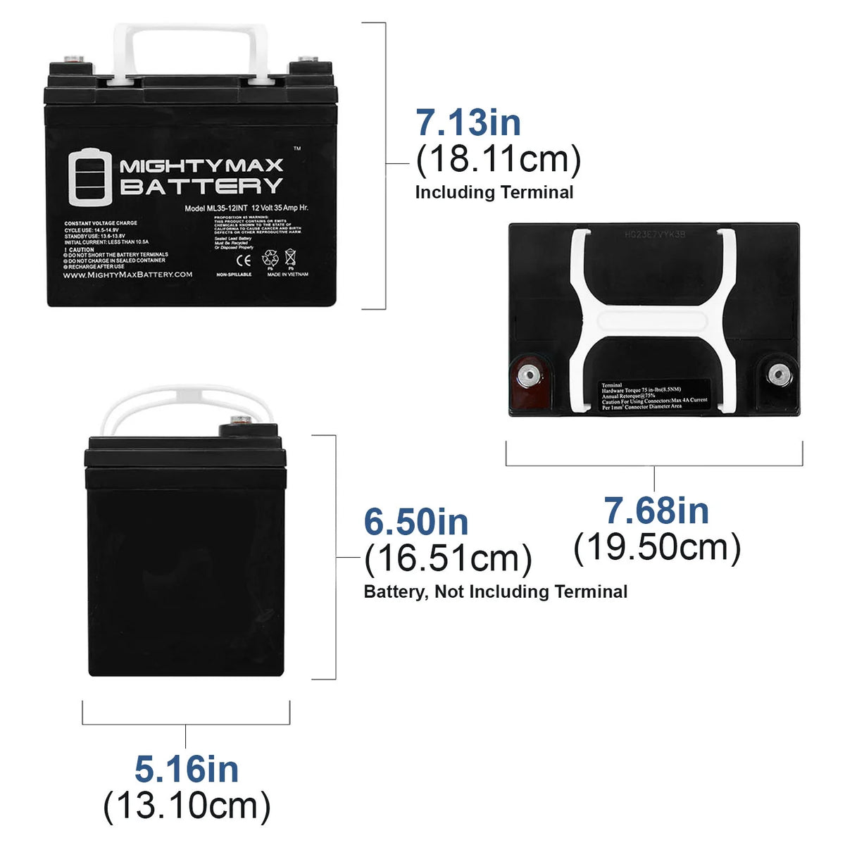12V 35AH SLA Replacement Battery - 2 Pack L823439