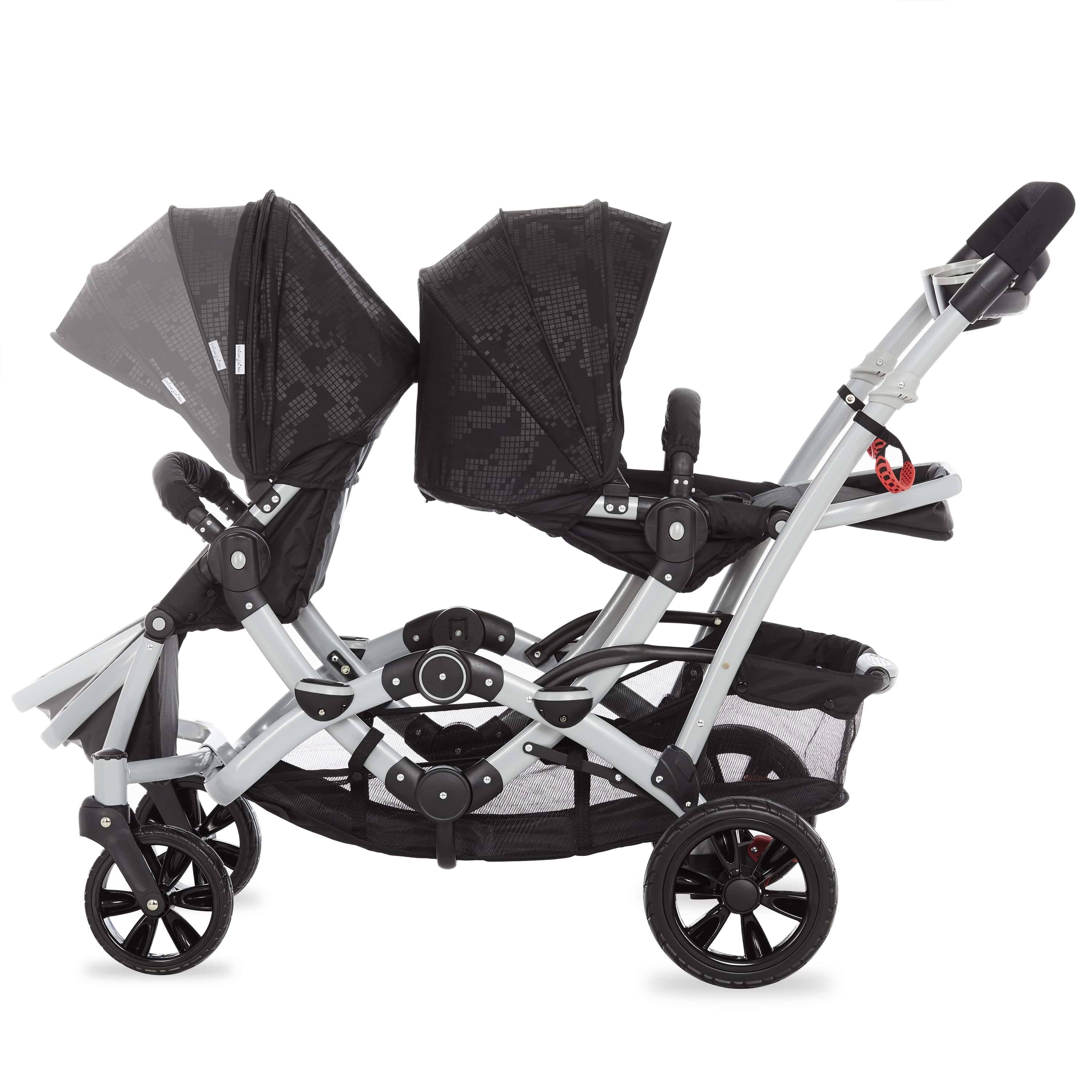 Black Tandem Stroller W5346
