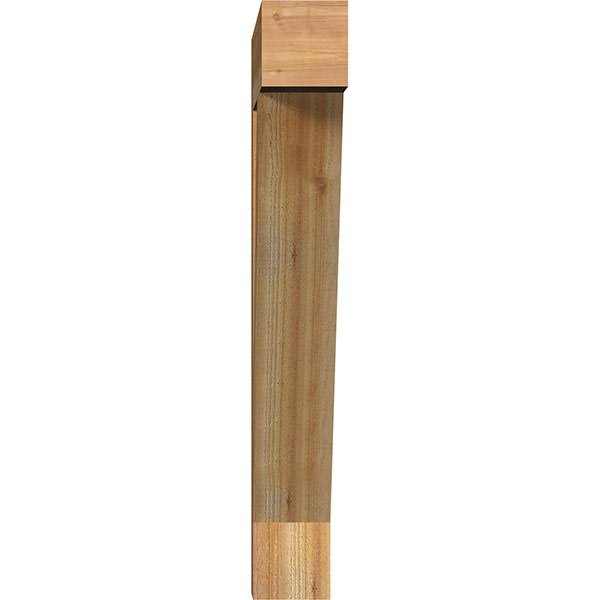 6x22W x 32x22D x 44x22H Traditional Block Rough Sawn Bracket N20009