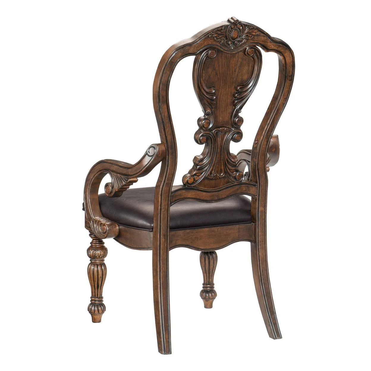 Rustic Brown Queen Anne Armchair N892112