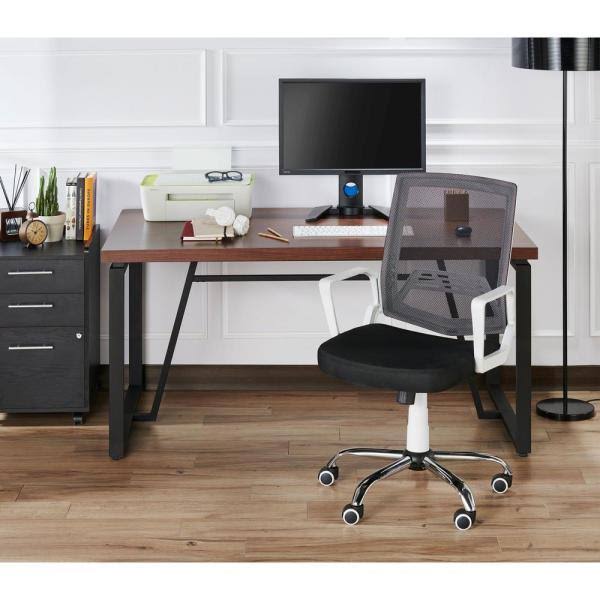 White Mesh Height Adjustable Swivel Office Chair F42688
