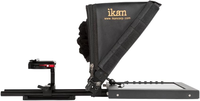 12-inch Portable Teleprompter Kit with Adjustable Glass Frame - Black P56036