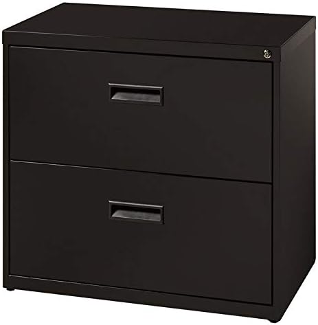 2 Drawer Lateral File Cabinet in Black C56463