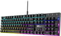 RGB Backlit 104 Keys Blue Switch Wired Mechanical Gaming Keyboard R8619