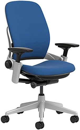 Black Steelcase Leap Chair with Platinum Base & Hard Floor Caster Y289366