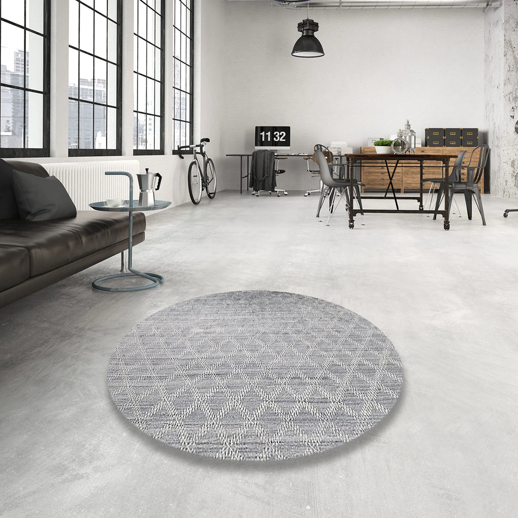 Platinum Silver Gray Oriental Area Rugs D6825