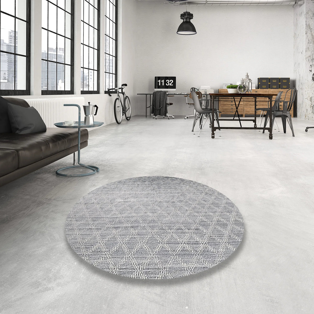 Platinum Silver Gray Oriental Area Rugs D6825