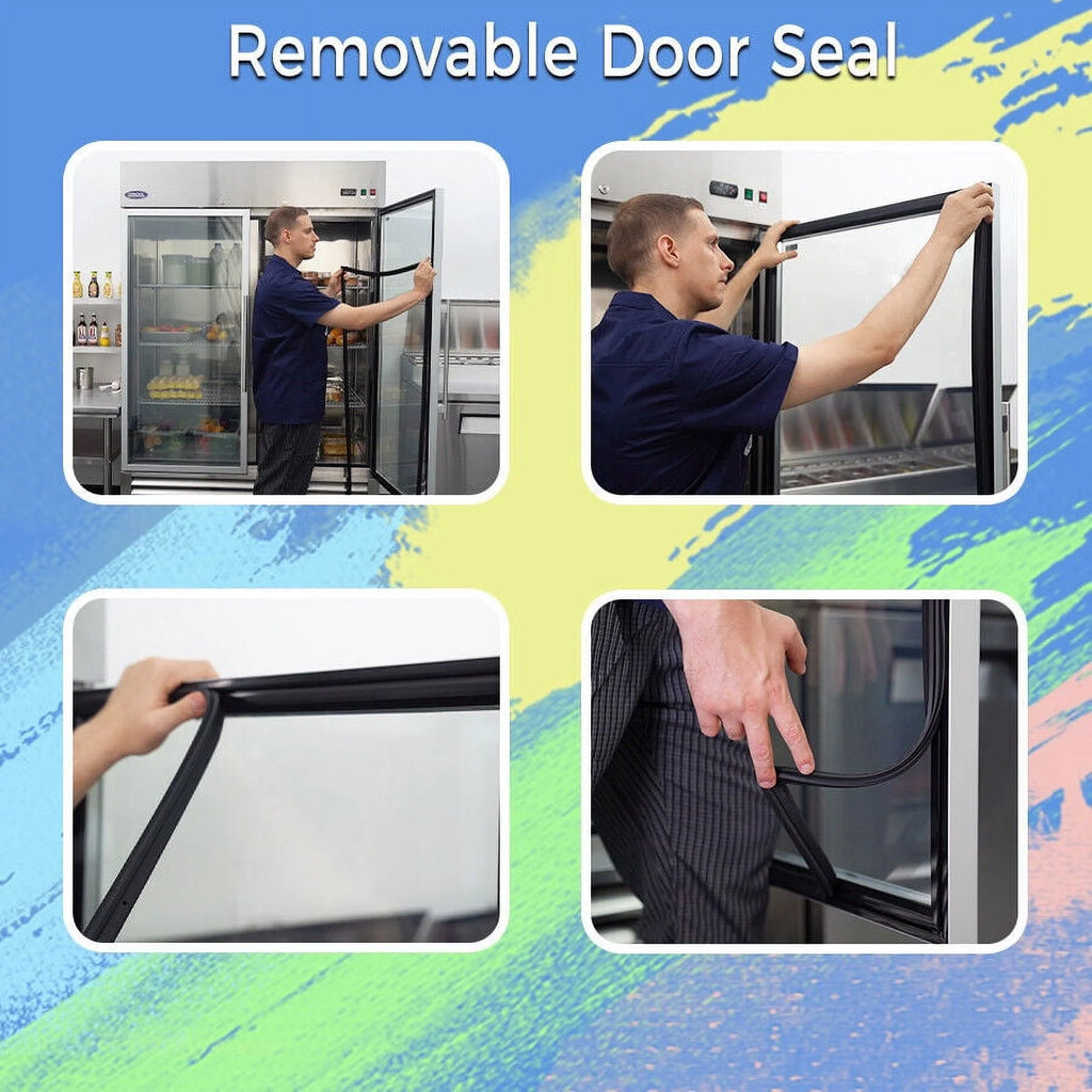 Commercial Reach-In Display Freezer Glass Door LED Top 19.3 Cu.ft E720
