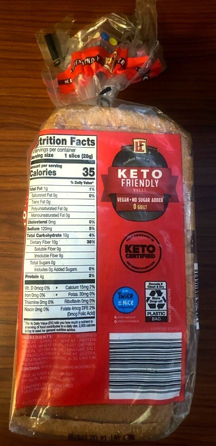 Keto Friendly Wheat Bread Loaf V290805
