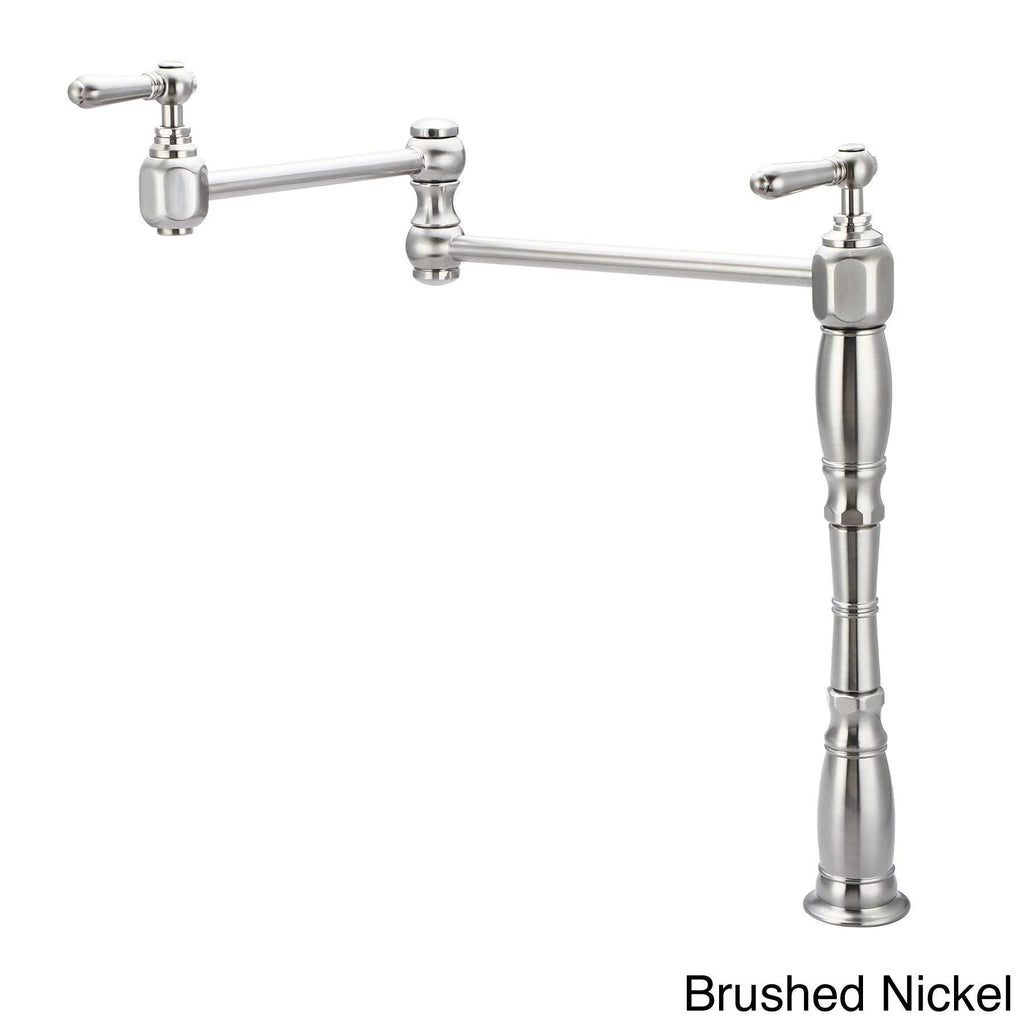 Brushed Nickel Deck Mount Pot Filler C9520