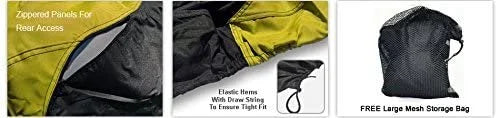 Yellow/Black Jet Ski Covers with Trailer Straps and Storage Bag E311