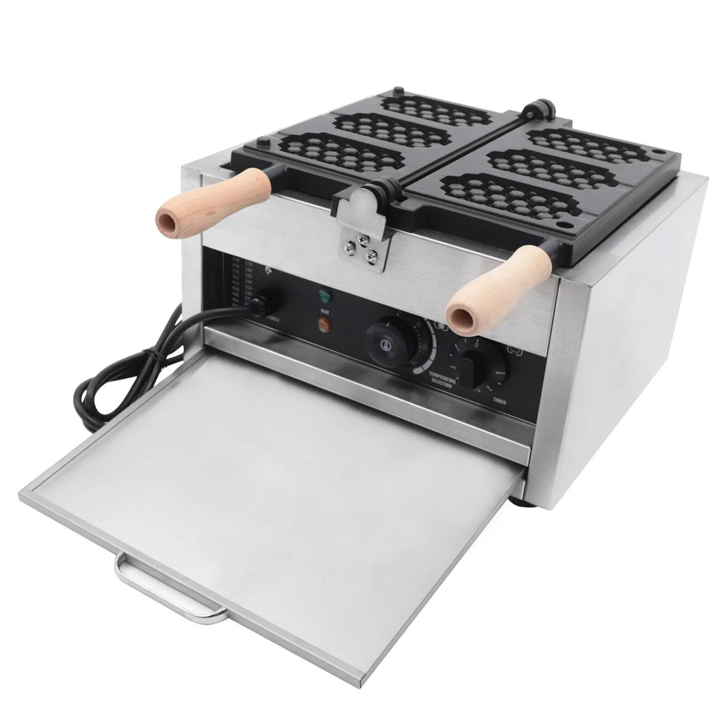 3 Slice Stainless Steel Non-stick Double Head Waffle Maker H449403