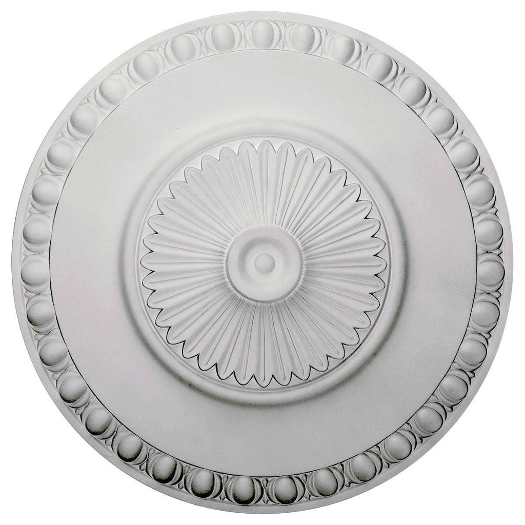 23 1/2x22OD x 3 1/4x22P Hand-Painted Copper Penny Ceiling Medallion V724