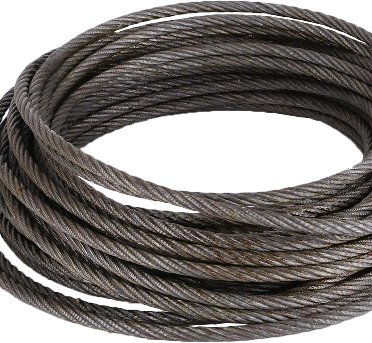 3/8" x 50' Wire Rope Winch Cable with Swivel Hook, Pack of 2 Z611451