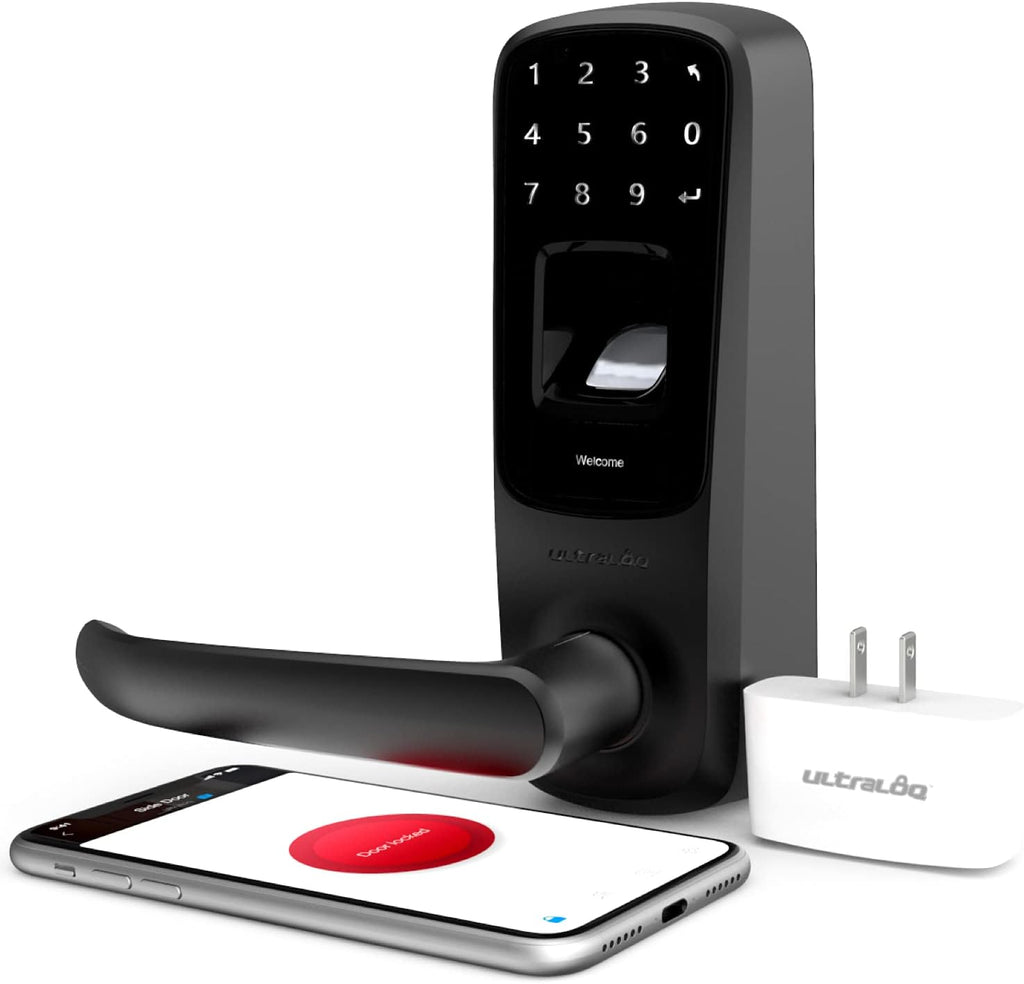 Smart Lock with WiFi, Bluetooth, Fingerprint and Touch Keypad, Satin Nickel K755