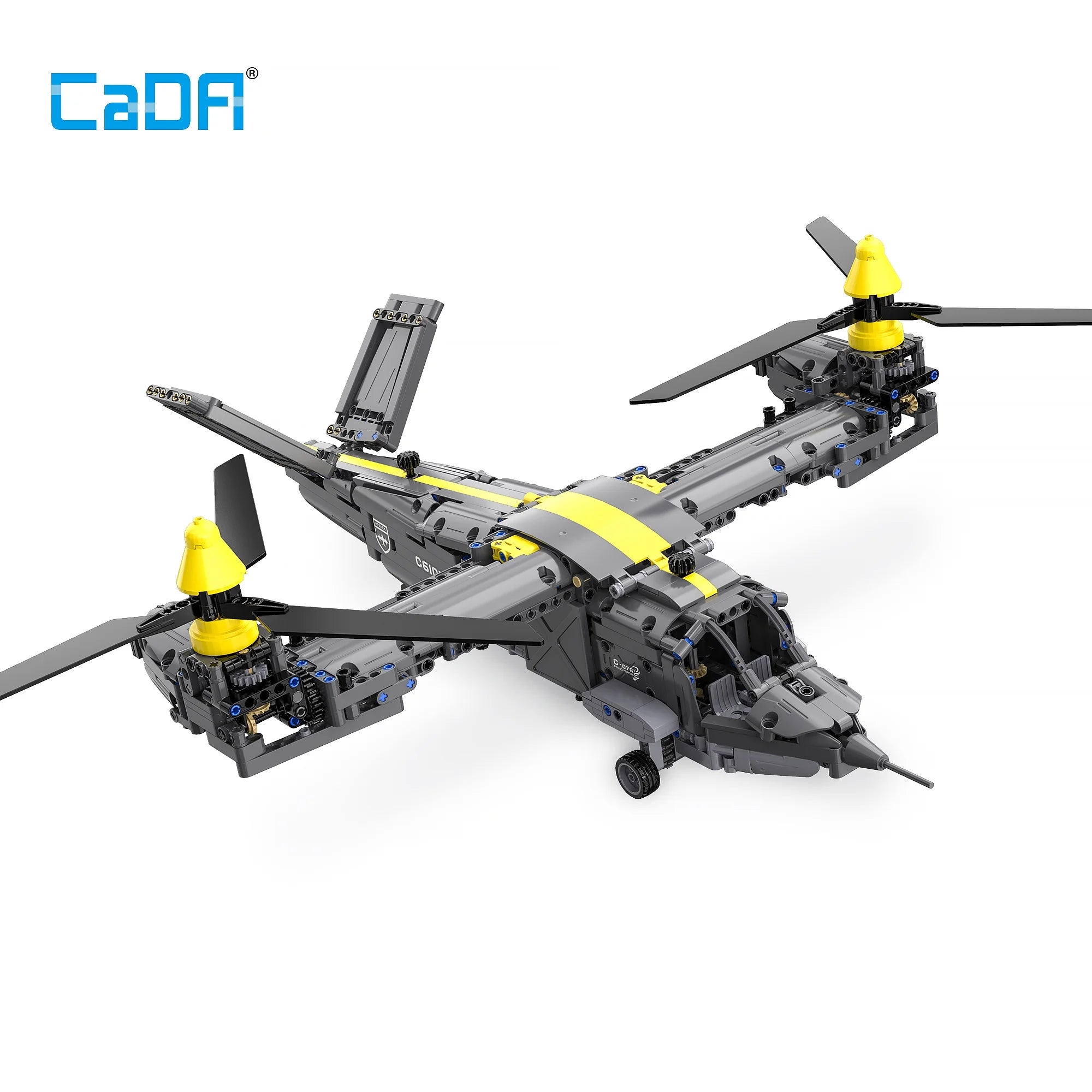 Tiltrotor Aircraft Model Building Block Toy (1424 Pieces) Y5782