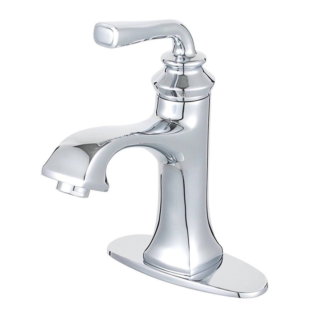 Brushed Nickel Single-Handle Bathroom Faucet with Push-Up Drain Z112985
