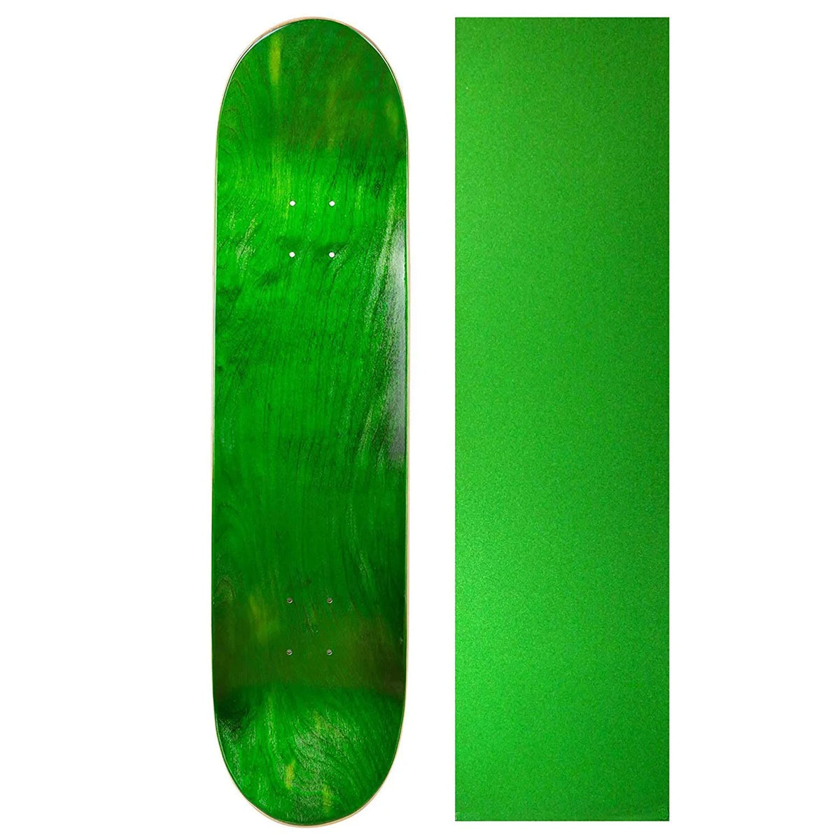 Green Maple Skateboard Deck with Color Grip Tape 8.5 Inch P594
