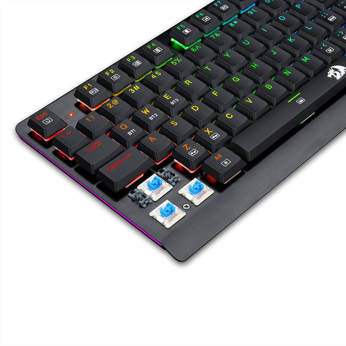 Wireless Bluetooth Mechanical Gaming Keyboard with RGB Backlit Blue Switches D17395